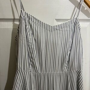 Old Navy Navy and White Striped Dress